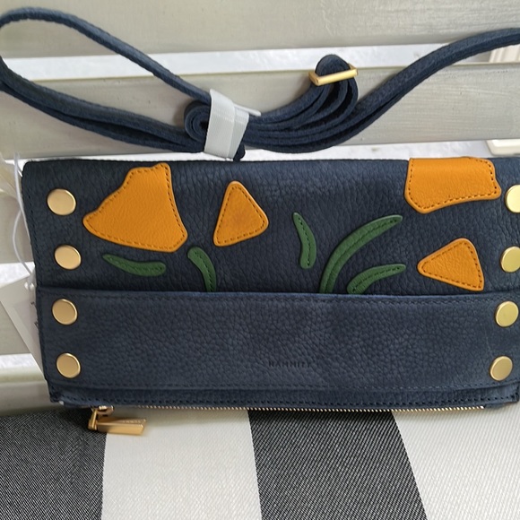 Hammitt Ryan Poppy Skies sky blue nubick NWT - Picture 2 of 6